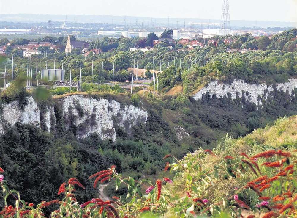 The former Eastern Quarry which will form part of a proposed Ebbsfleet garden city