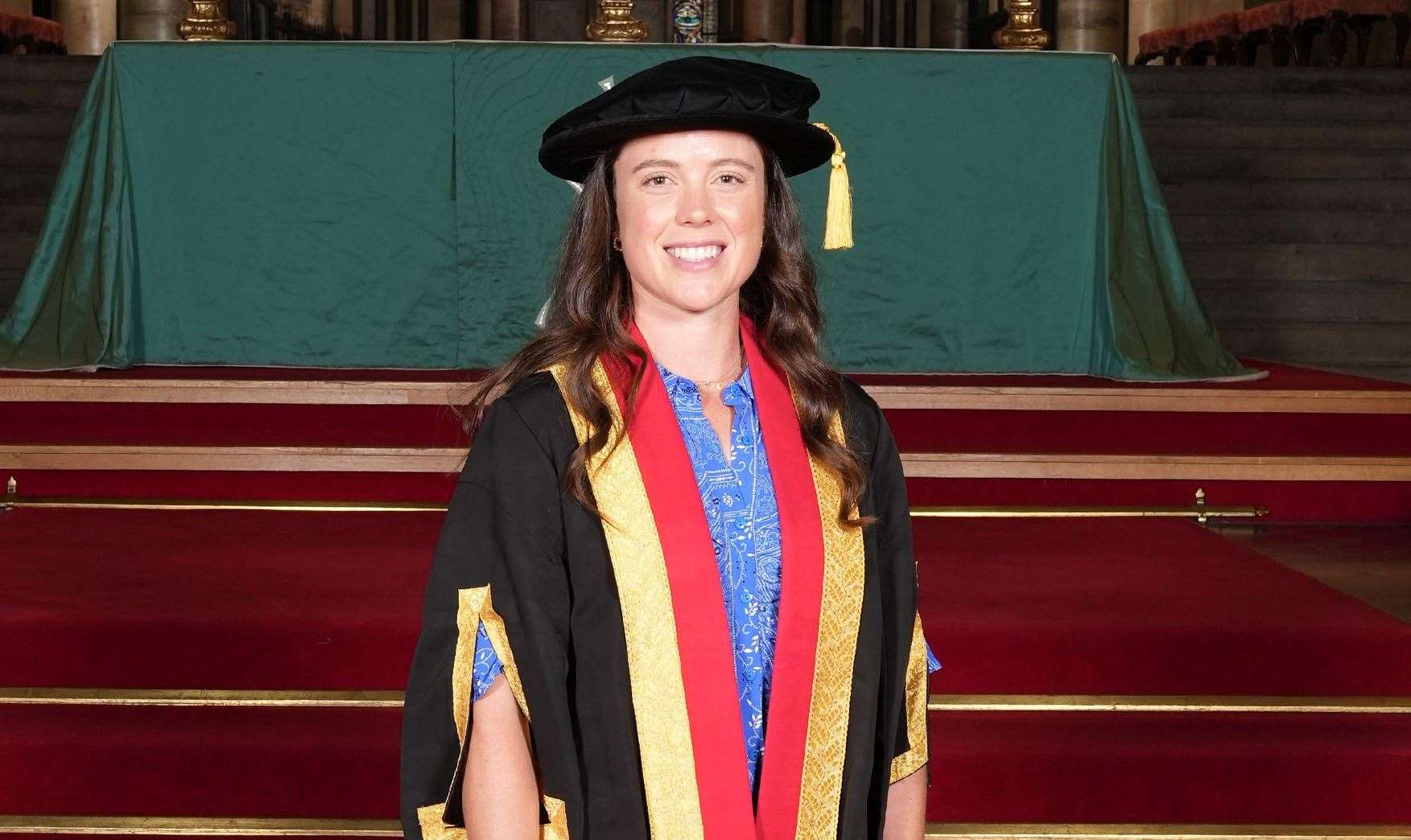 Canterbury’s Grace Balsdon has been honoured for her achievements in elite sport. Picture: Canterbury Christ Church University