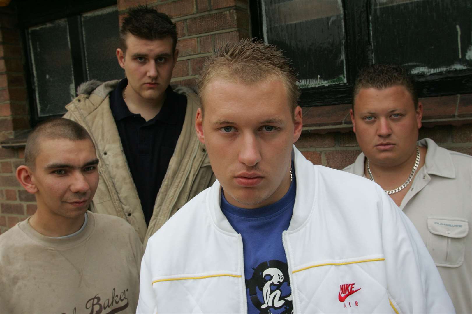 MC Truth (centre) with MC's Fluid 360, Ripley and Montanna at the Horse and Groom's music festival in August 2005. The Dartford pub is still going today