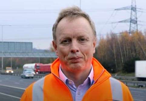 Matt Palmer, chief executive of the Lower Thames Crossing. Photo: Highways England/YouTube