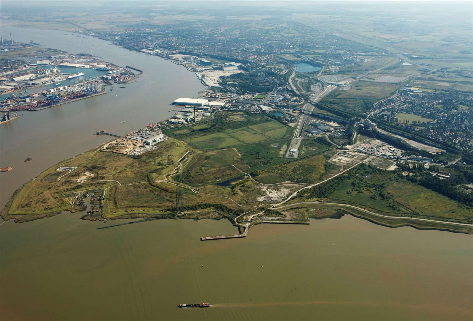 The London Resort is earmarked for the Swanscombe Peninsula. Picture: EDF Energy
