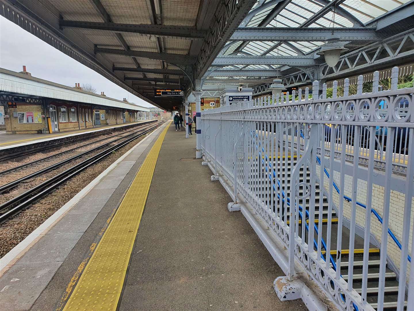 Faversham Train Station was quiet on Saturday morning
