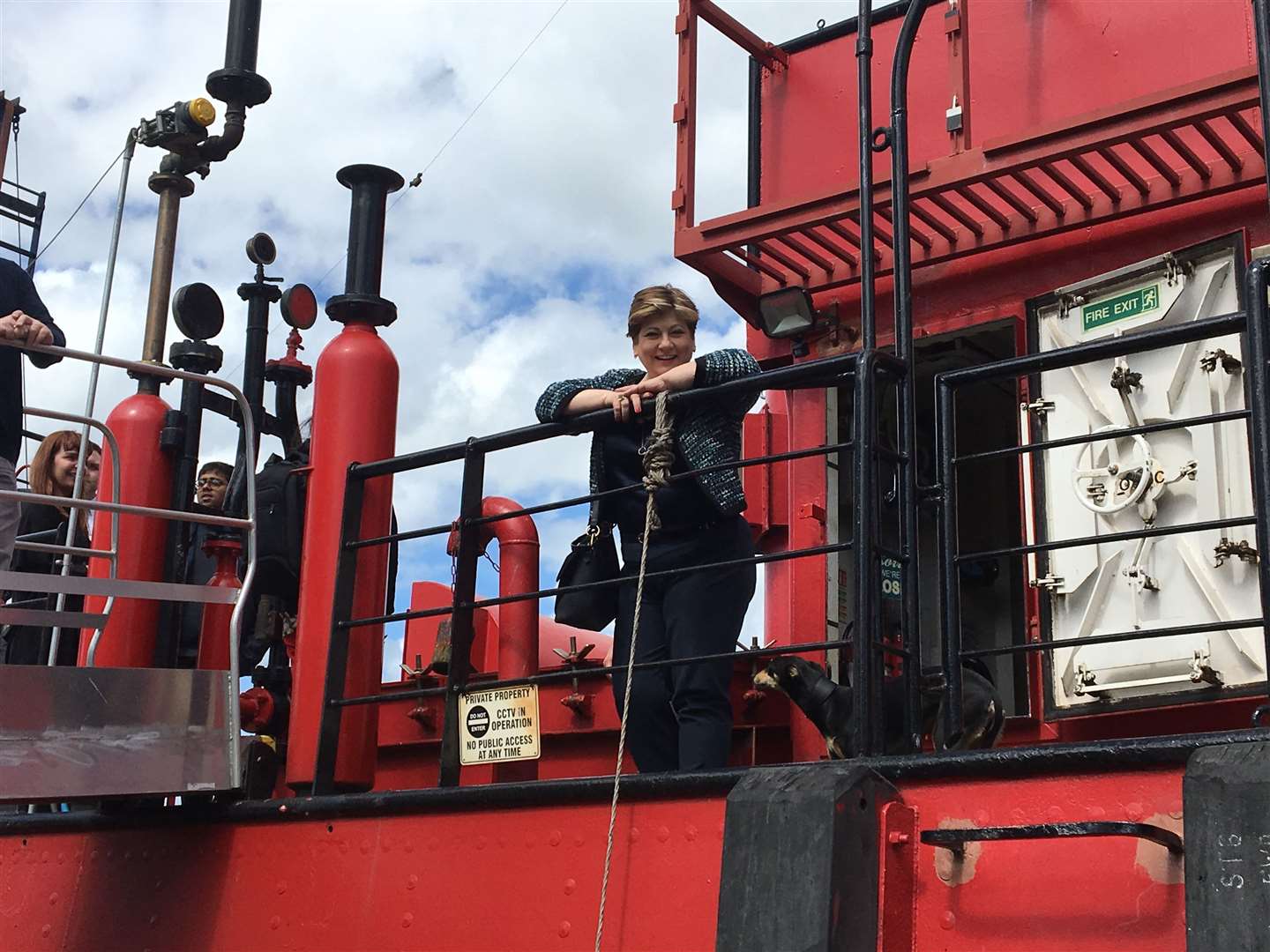Labour Shadow Foreign Secretary Emily Thornberry aboard the Light Vessel 21 in Gravesend (9211779)