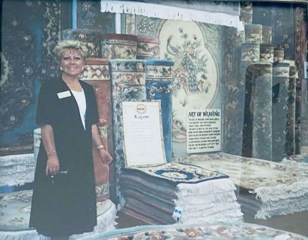 Rose Mitchell worked with her husband at Mitchell's Carpets in Dartford for many years Photo: Rose Redworth