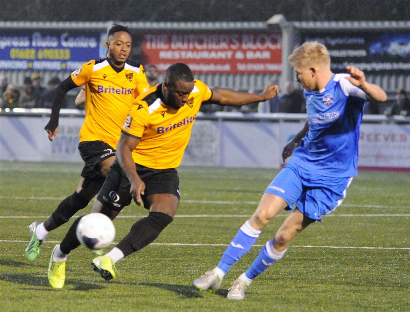 Maidstone and Tonbridge drew 2-2 at the Gallagher Stadium on New Year's Day Picture: Steve Terrell