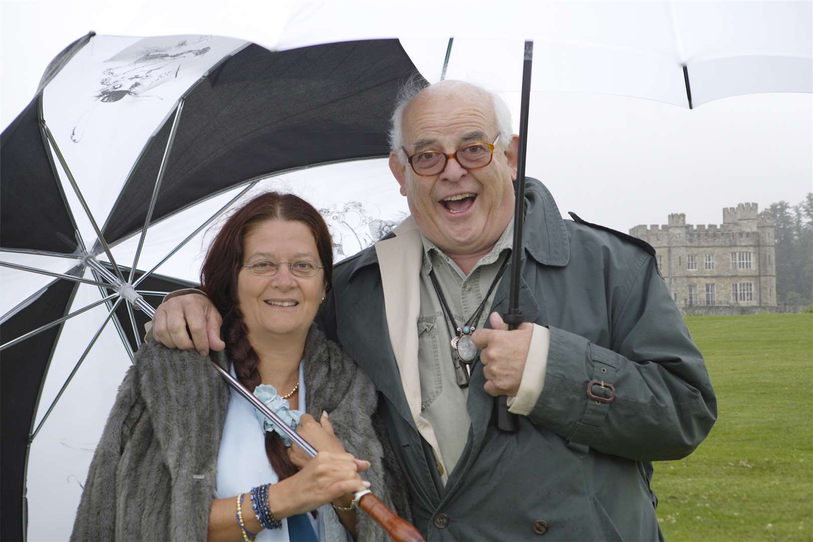 Opera producer Ellen Kent with artist Ralph Steadman, the patron of Opera and Ballet International