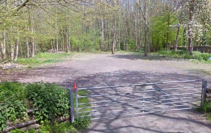 Woodland near Hurstwood Road, Bredhurst, where a man's body was found. Picture: Google Earth (12590394)