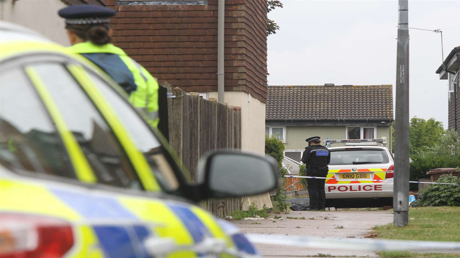 Kincross Close, Chatham, where Mr Berry's body was found on Sunday, July 12. Picture: John Westhrop