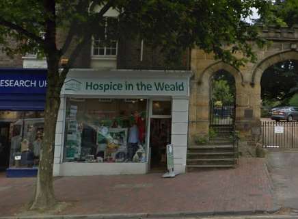 The Hospice in the Weald shop has been cordoned off
