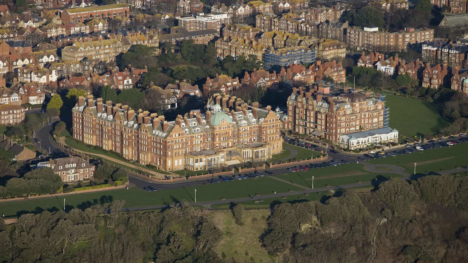 The Grand Hotel, right, sits next to the Metropole on the Leas. Picture: Countrywide Photographic