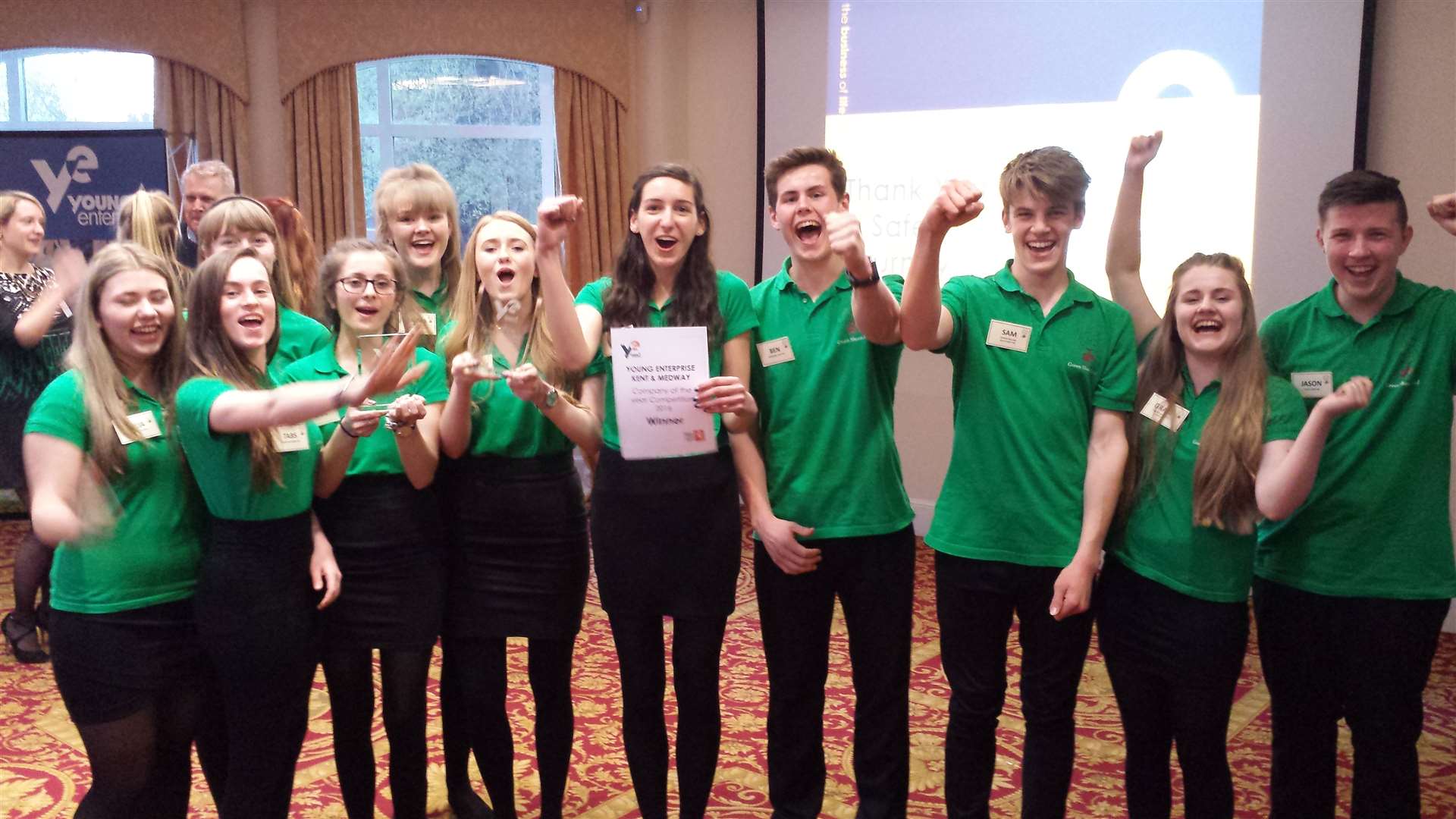 Green Shoots were named winners of the Young Enterprise Kent & Medway final