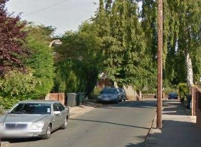 The incident happened in Sackville Road, Dartford. Picture: Google Street View