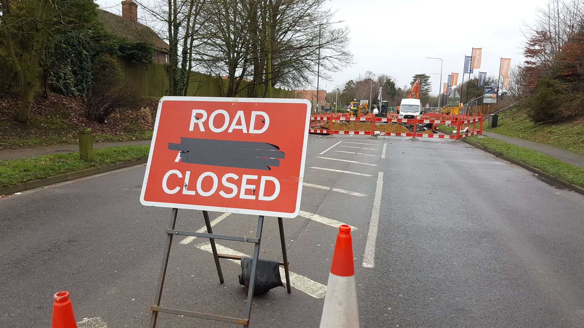The route was shut earlier this week, and will remain closed until next Sunday