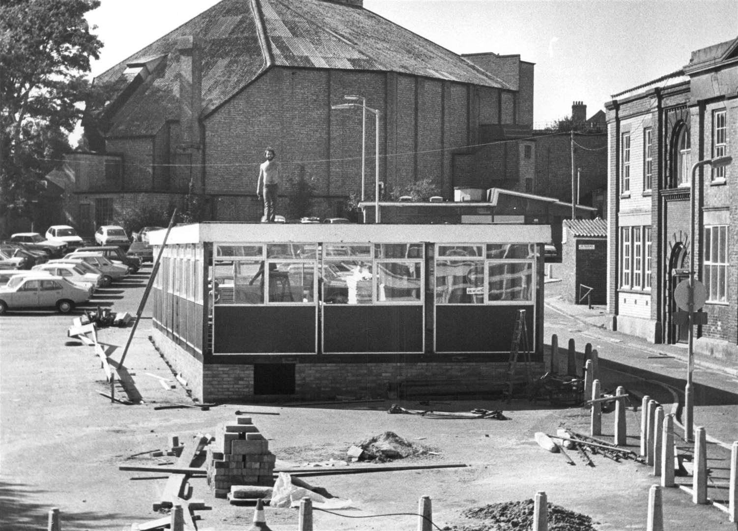 The Joe Fagg Pop Inn Centre during the early stages of construction in the 1980’s. Picture: Steve Salter