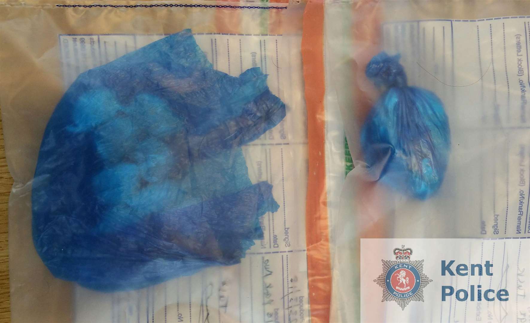 Drug seized in the police action. Picture courtesy of Kent Police. (1389988)