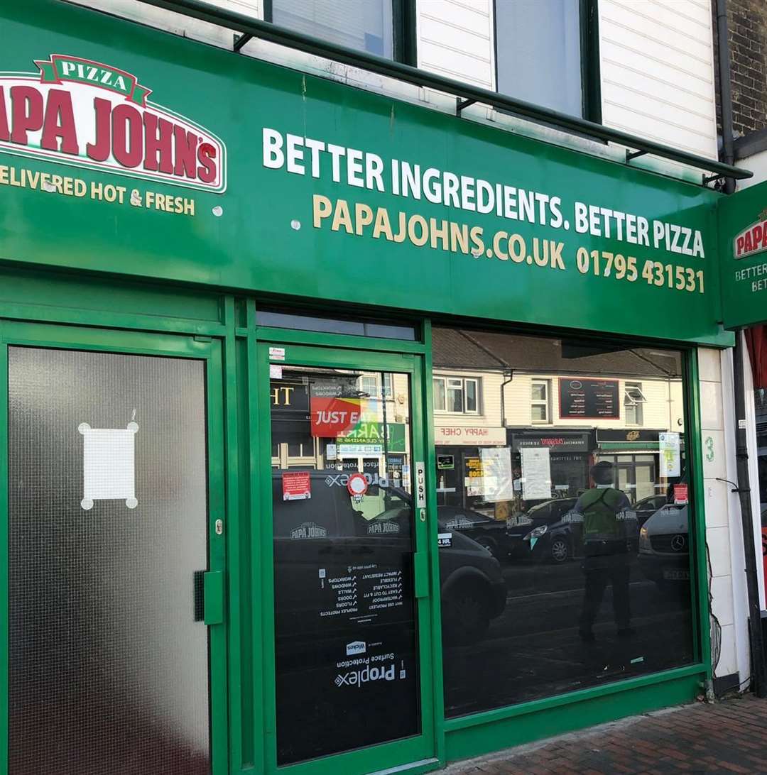 Papa John's in Sittingbourne's West Street was closed by health inspectors