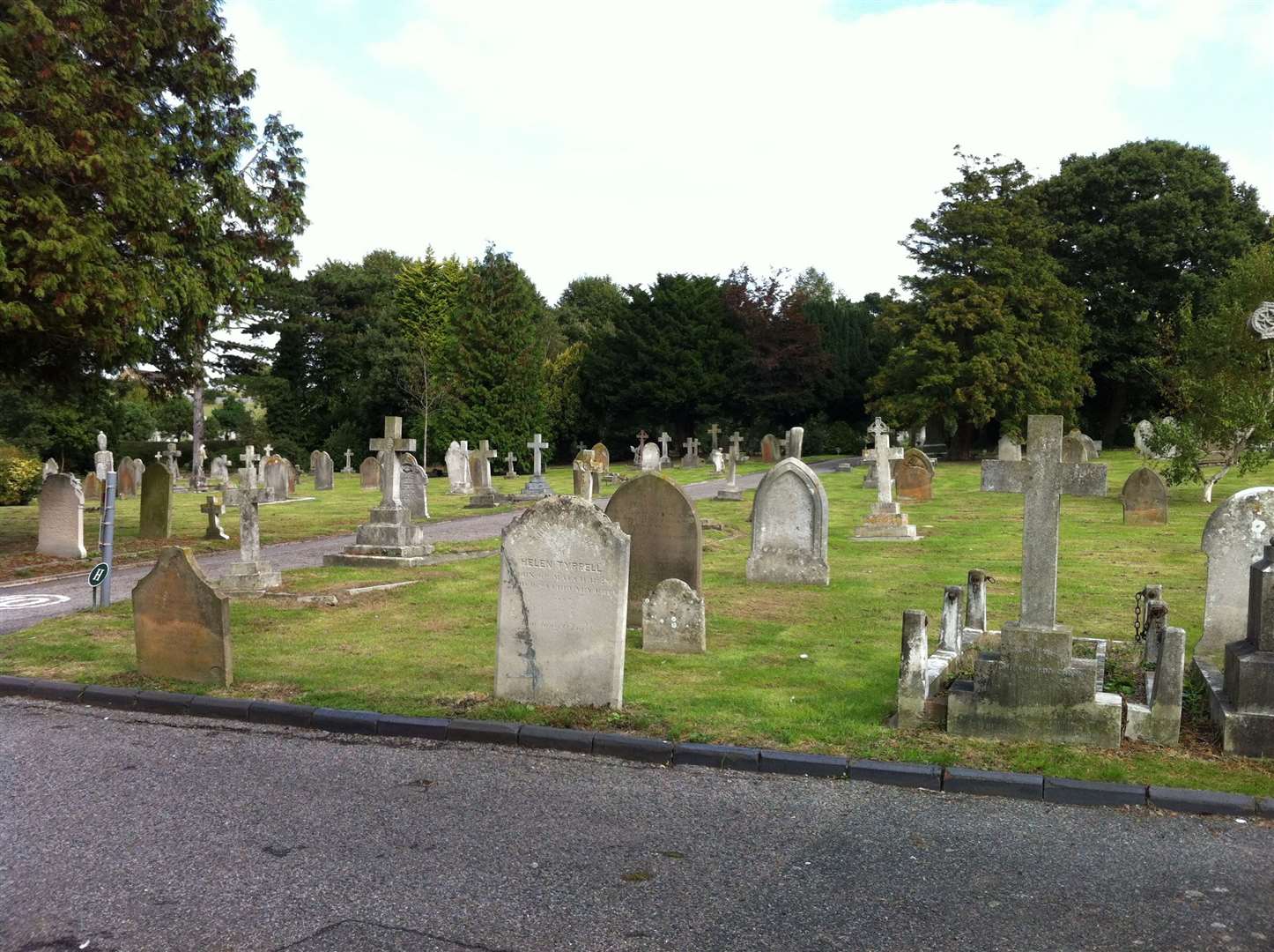 Lynda Martin was walking her dog in Herne Bay Cemetery, which is run by Canterbury City Council