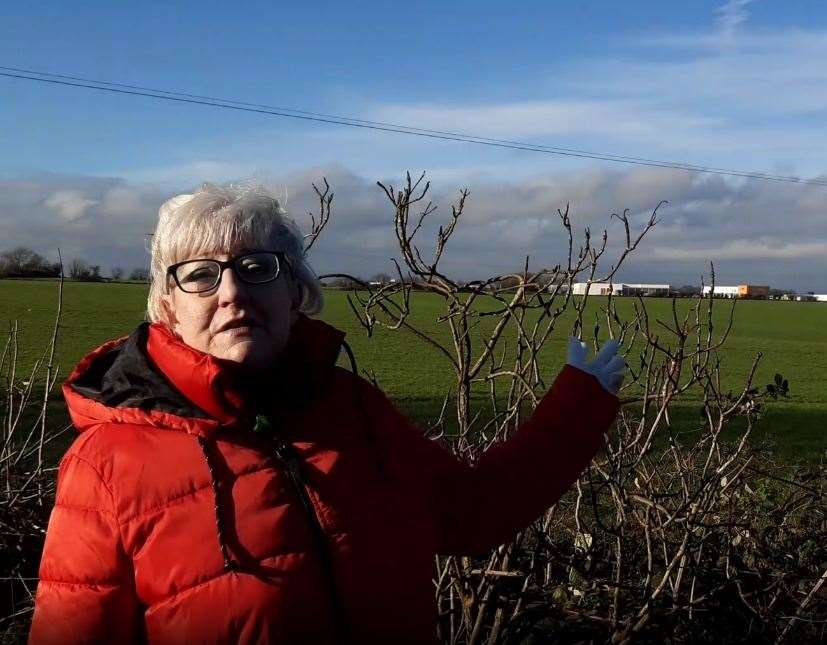 Replacing one nightmare with another: Jane Dunford wants a buffer zone of at least 75m but is appalled at the intention to re-route a byway in the buffer zone