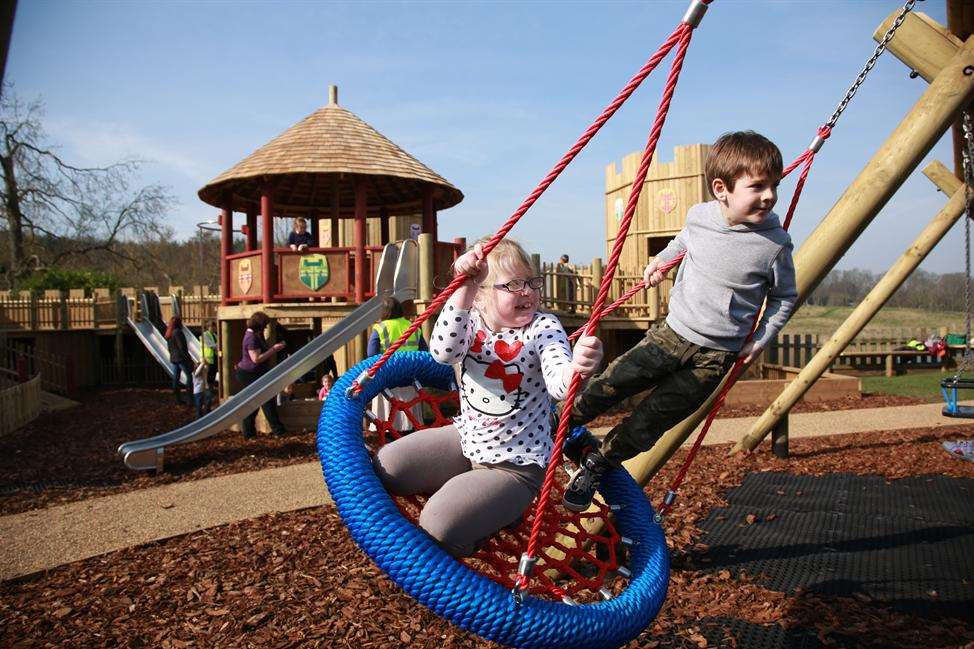 Don't forget to explore the fab new playground, Squires' Court, at Leeds Castle