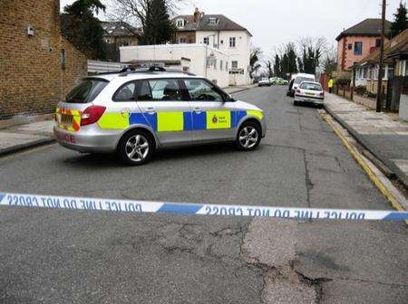 St James's Avenue, Gravesend, scene of a fatal bungalow fire.