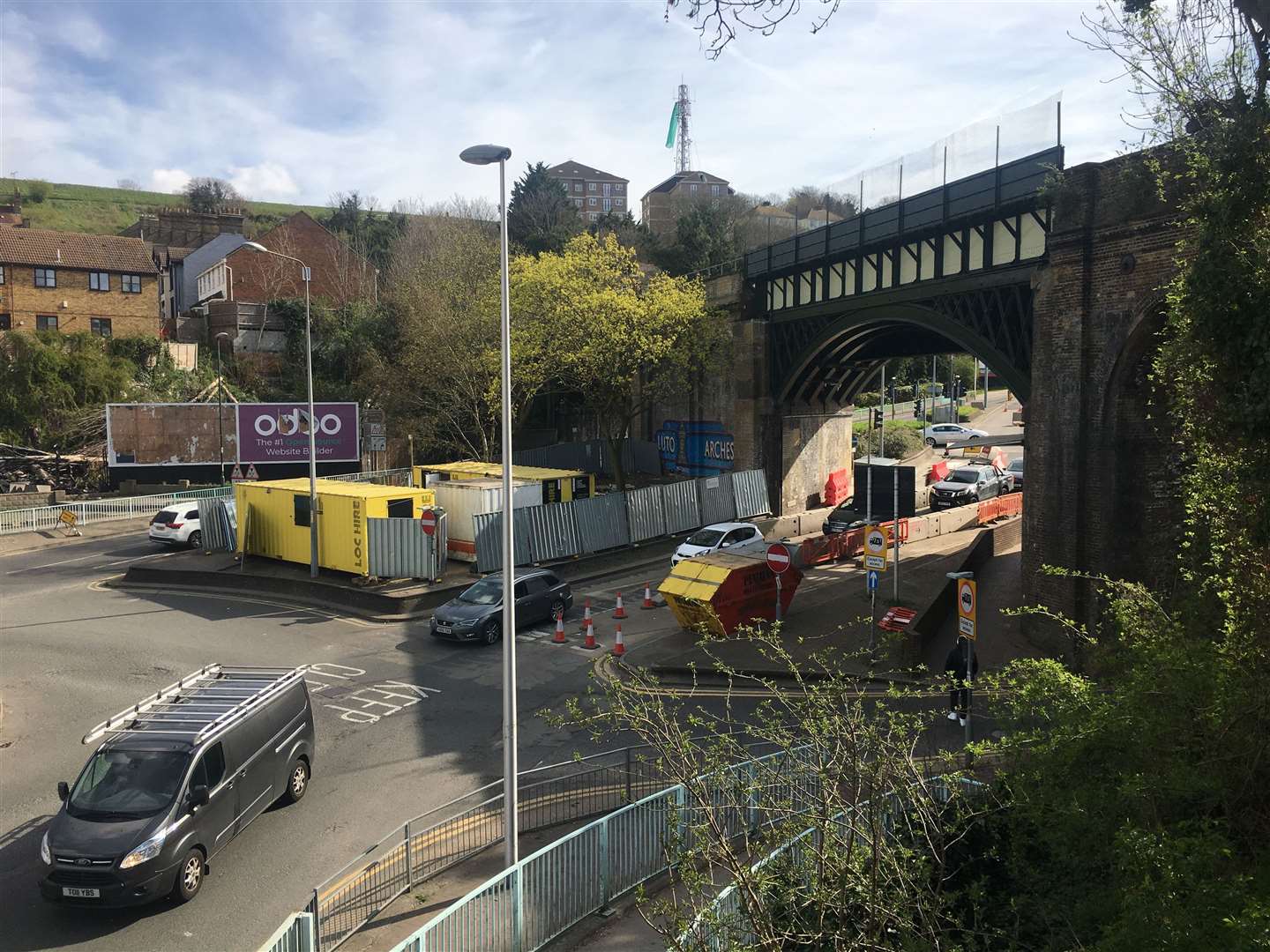 Ongoing works to improve Luton arches. Picture: Sophie Bird