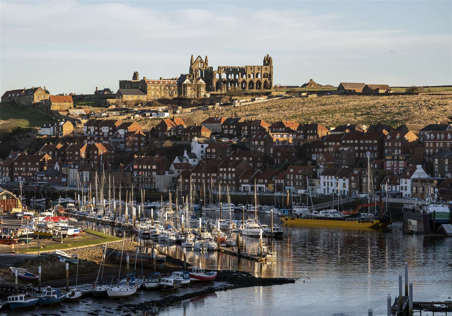 Whitby Abbey at sunrise (Danny Lawson/PA)