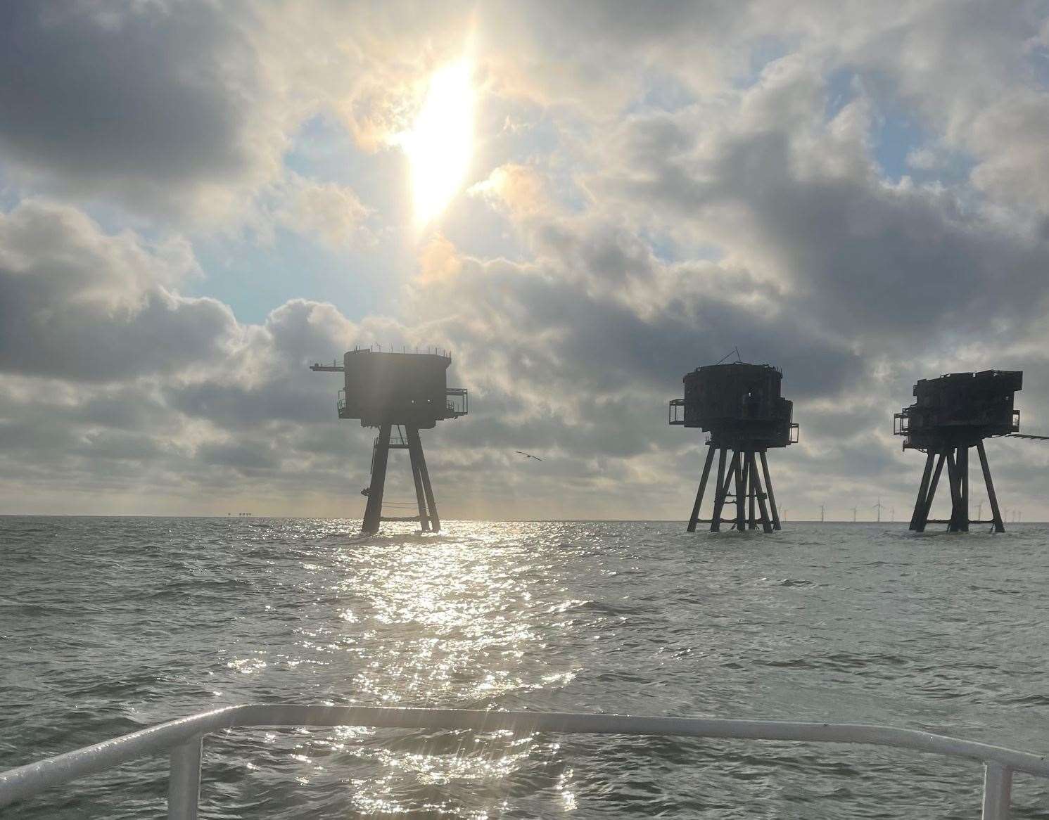 The Maunsell Forts are a series of armed towers in the Thames Estuary that operated as army and navy bases. Picture: Margaret Flo McEwan