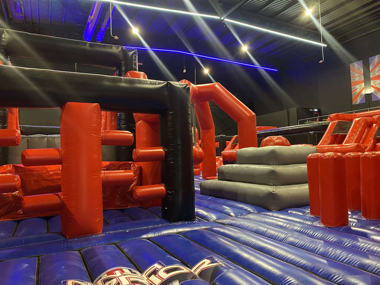 The inflatable course
