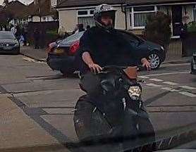 Police have released an image of a man they are seeking to identify after a 12-year-old was hit by a motorbike Picture: Kent Police