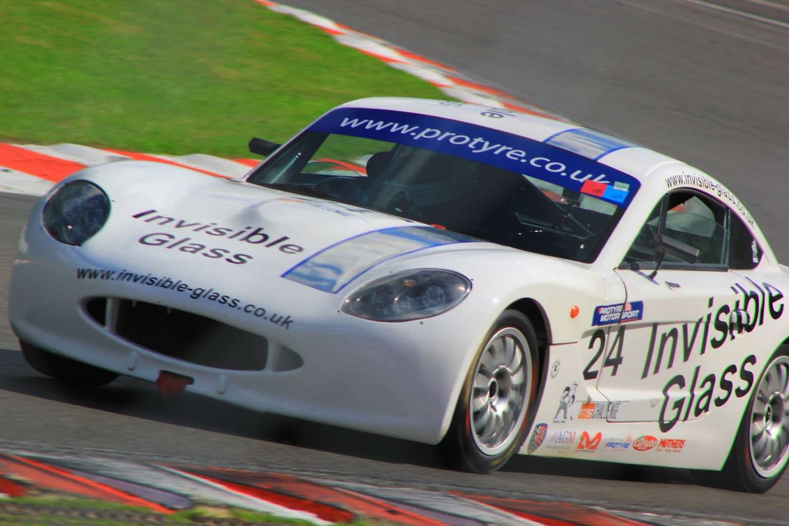 Kenny raced a Ginetta at Brands in 2013. Picture: Joe Wright