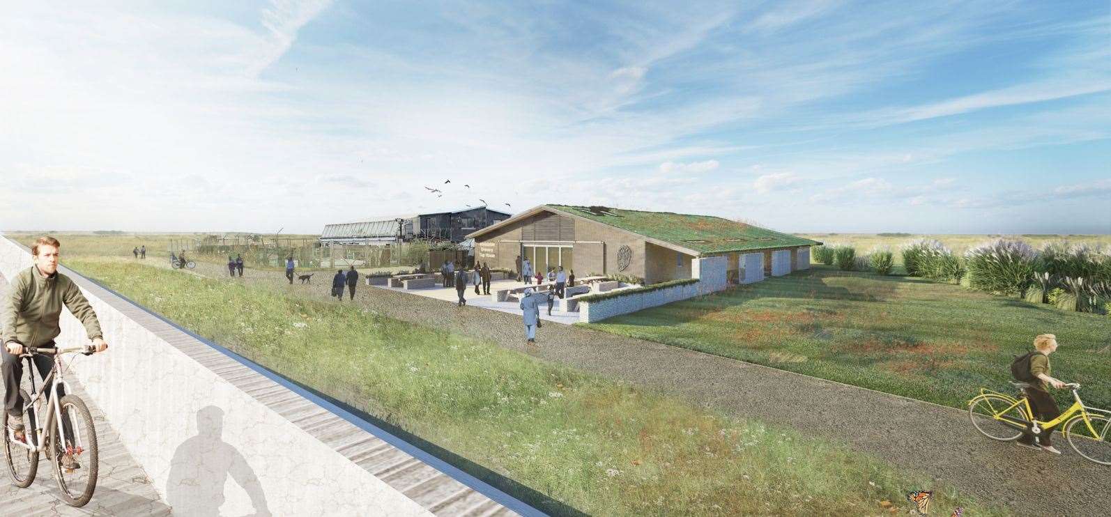 An artist’s impression of how the microbrewery enterprise at Reculver could look. Picture: Lee Evans Partnership