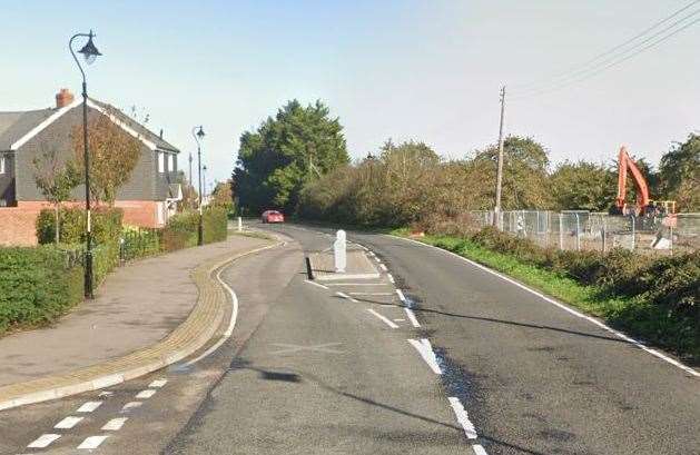 The accident happened on Sheppey Way at Iwade. Picture: Google