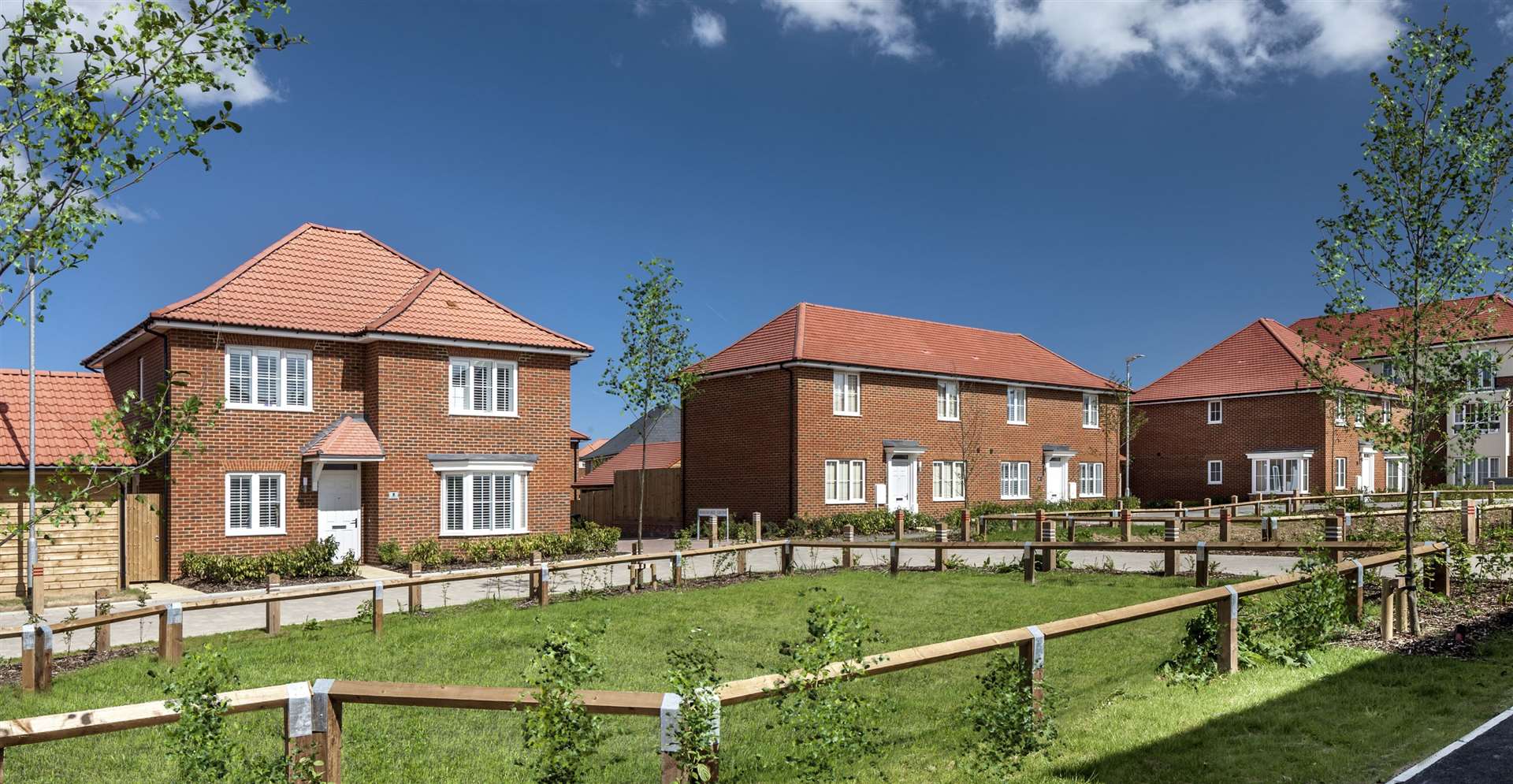 'Aylesham Garden Village' is how a 1,200-home scheme in east Kent has been marketed. Picture: Barratt Homes