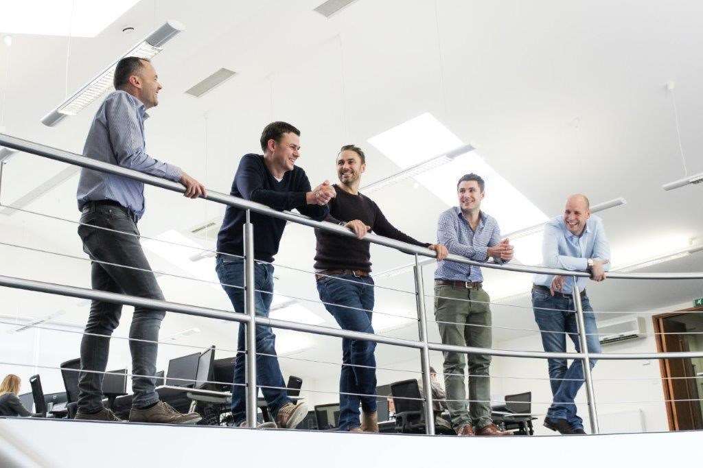 GForces directors, from left, Kevin Robins, Giles Smith, Tim Smith, Neil Smith, Simon Upton