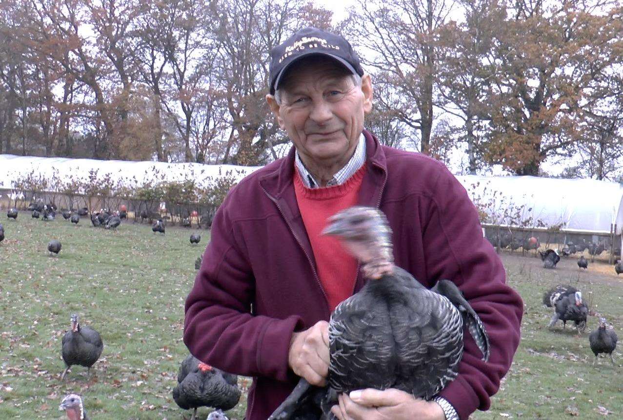Tony Fleck and one of his 'talking turkeys' (5535090)