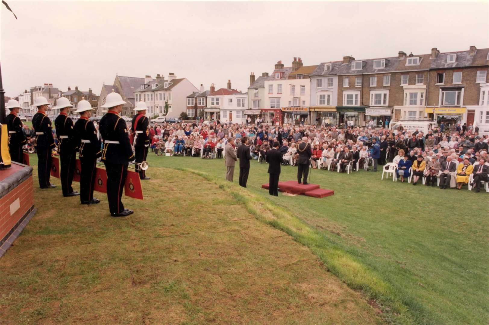 The opening ceremony of the Deal Memorial Bandstand on May 2, 1993