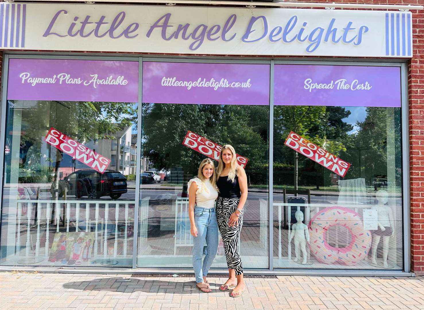 Owners of Little Angel Delights in Ashford, which is closing, Sophie Howes (left) and Katrina Hilden. Picture: Little Angel Delights