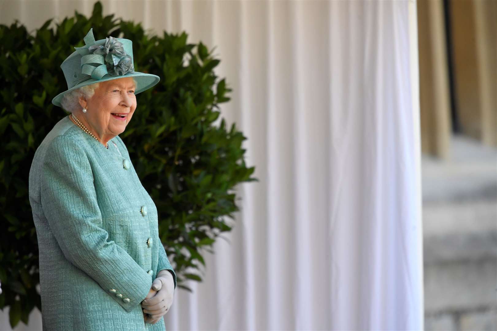 The Queen during a ceremony at Windsor to mark her official birthday in June (Toby Melville/PA)