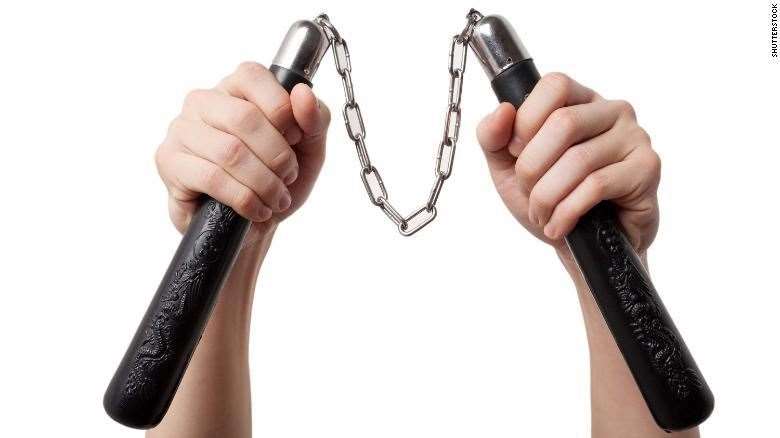 Nunchucks (stock photo)