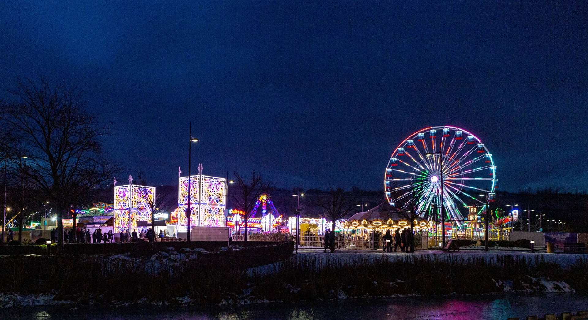 The fairground, food stalls and festive market will take over Bluewater for this year’s Winterland. Picture: UMPF