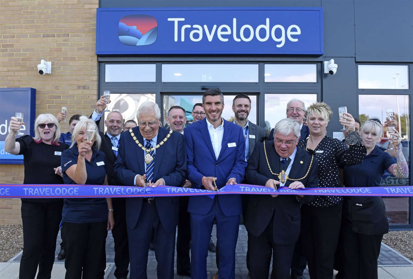 Travelodge celebrated the opening of a new hotel in Sandwich today. Picture: Emma Sheppard