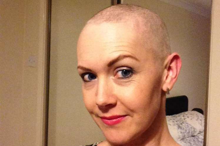 Claire Atkins after chemotherapy treatment