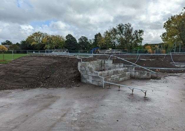 The old skate park in St Mary's Rec was demolished to make way for the new site. Photo: Swanley Town Council