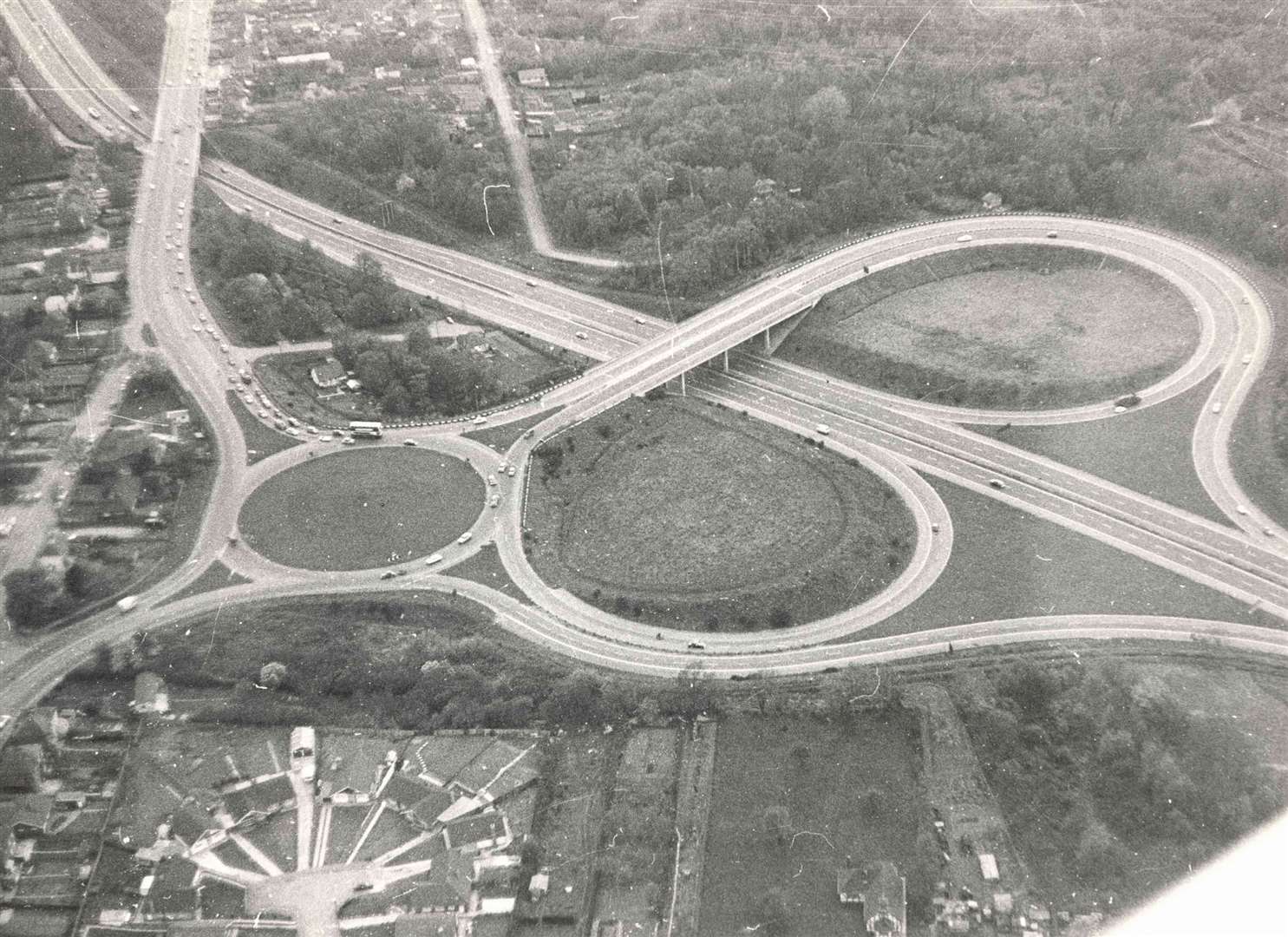 The M2 near Walderslade in May 1969