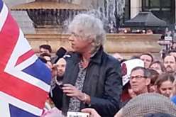 Sir Bob Geldof at the rally. Pic: @Trashvilleblue