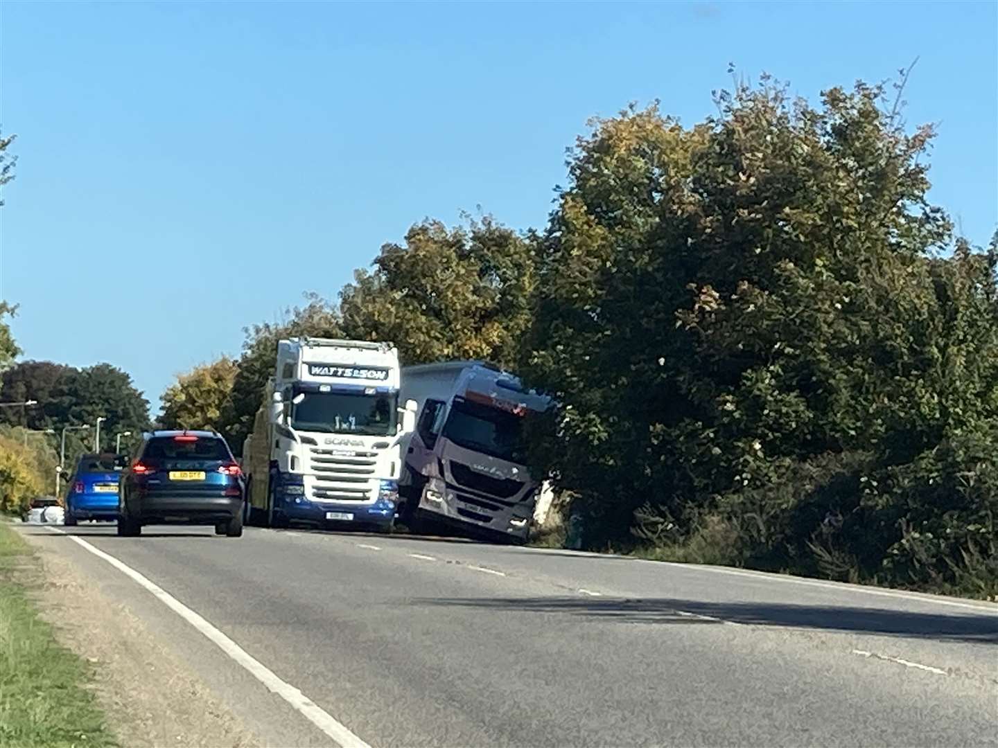 A lorry was recovered from Sheppey Way