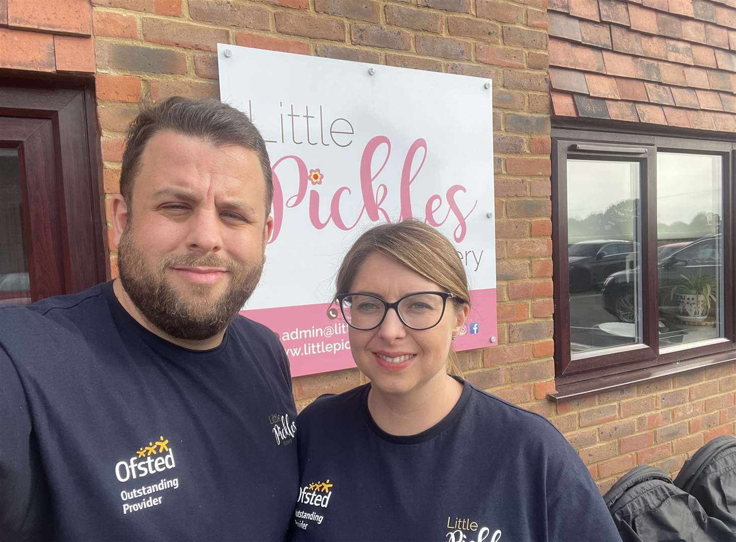 Little Pickles Nursery owners Andy and Katie Holmes. Picture: Little Pickles Nursery
