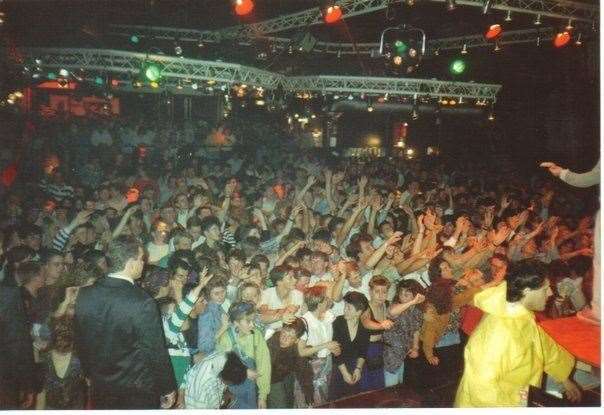 Inside the Image nightclub in Dover during the 1980s. Picture: Samantha James