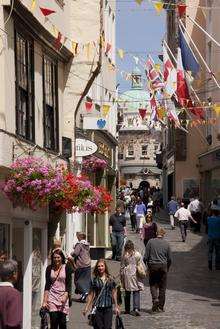 St Peter Port High Street, Guernsey. Picture: Rod Edwards