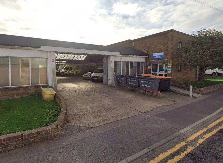 The old ambulance centre in Star Mill Lane, Chatham. Picture: Google Street View